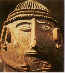 Lid of Philistine coffin - source Centre of on-line Judaic Studies